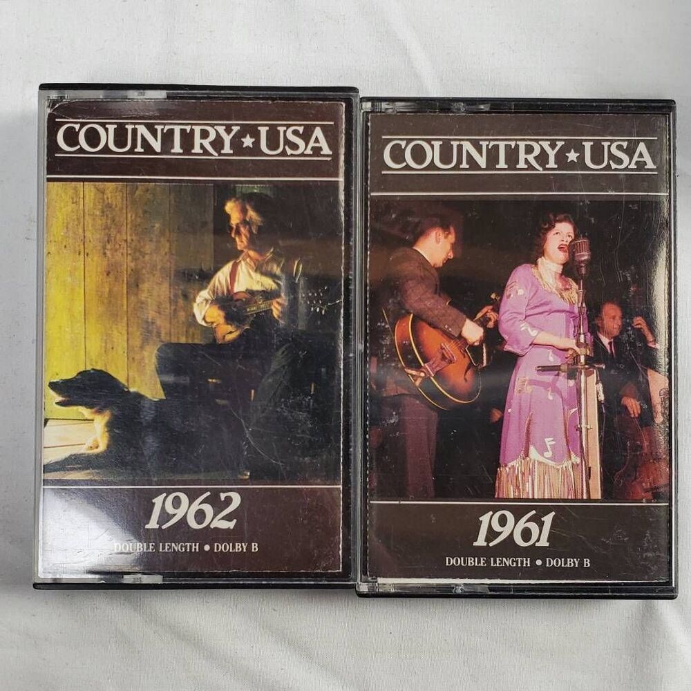 Country USA 1961 & 1962 Time Life Double Cassette Lot